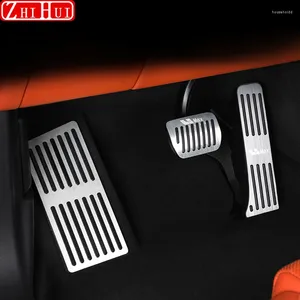 Autocollant de couverture de panneau de frein à gaz de voiture, accessoires d'intérieur pour Li Lixiang L7 L8 L9 2024, Modification en alliage d'aluminium