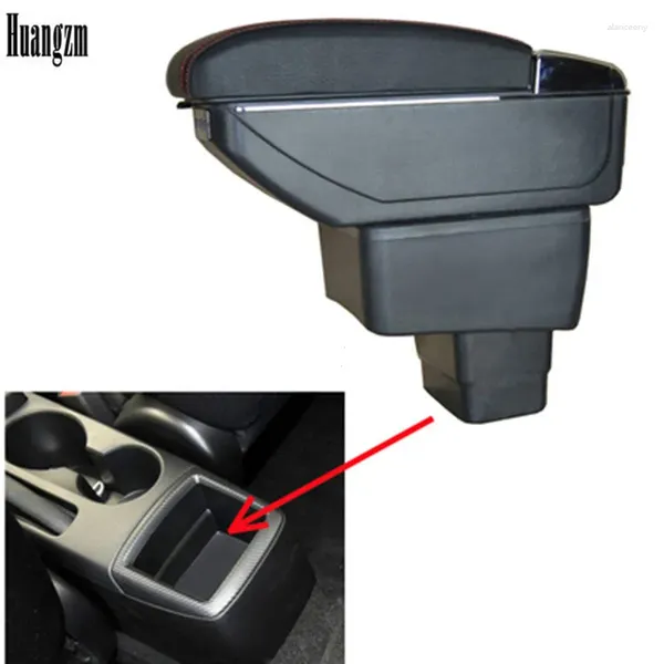 Accesorios interiores para Mazda 2/Mazda2/demio reposabrazos compartimento central para coche caja de almacenamiento reposabrazos estilo coche automóvil 2008-2024