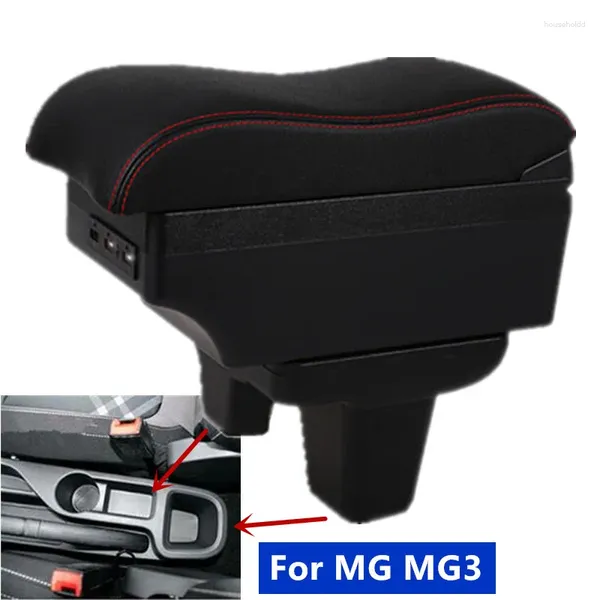 Accessoires d'intérieur pour accoudoir MG MG3, boîte 3, stockage Central de voiture, rénovation interne avec chargement USB