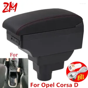 Accessoires intérieurs pour Opel Corsa D, boîte d'accoudoir, rangement de voiture, pièces de rénovation avec USB