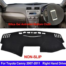 Accesorios interiores para Toyota Camry Altise/Hybrid XV40 2007 2008 2009 2010 2011 DashMat cubierta antideslizante de silicona para tablero