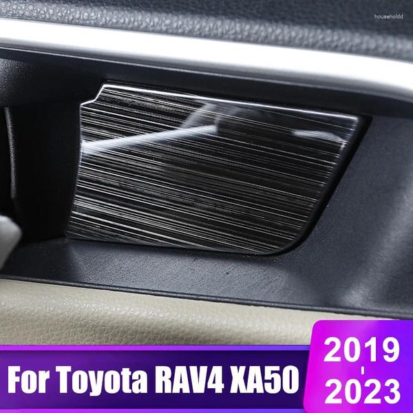 Autocollants de couverture de cadre de poignée de bol de porte intérieure de voiture hybride, accessoires d'intérieur pour Toyota RAV4 XA50 2024 RAV 4