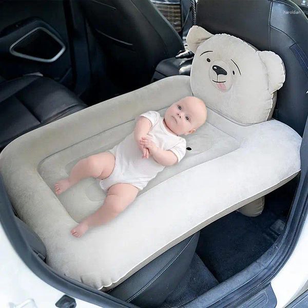 Accessoires d'intérieur lit de voiture gonflable pour enfants, siège confortable, avion, Train, voyage Portable approuvé