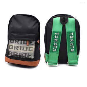 Accessoires d'intérieur Style JDM mariée tissu sac à dos voiture course ceinture de sécurité harnais épaule sac