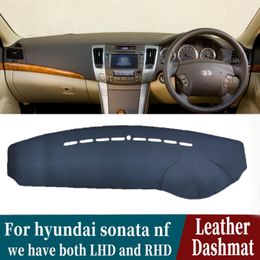 Accessoires intérieurs en cuir Dashmat Dashboard Cover Pad Dash Mat Tapis Car-Styling Pour Sonata Nf 2004 2005 2006 2008 2007 2009