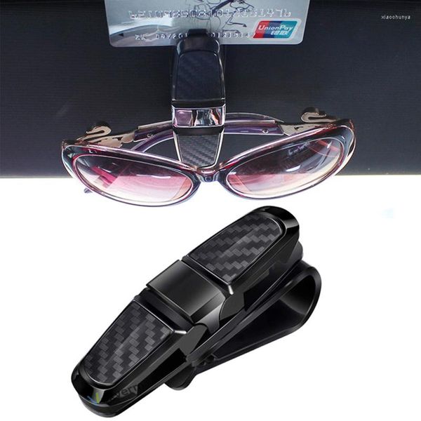 Porte-lunettes de voiture Portable, accessoires d'intérieur, pince pour carte de billet, pare-soleil, Clip pour lunettes de soleil, étui ABS pour lunettes Auto