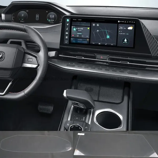 Accessoires intérieurs verre trempé de protection pour Changan CS55 PLUS 2023 deuxième génération d'infodivertissement voiture Gps Navigation Radio tableau de bord