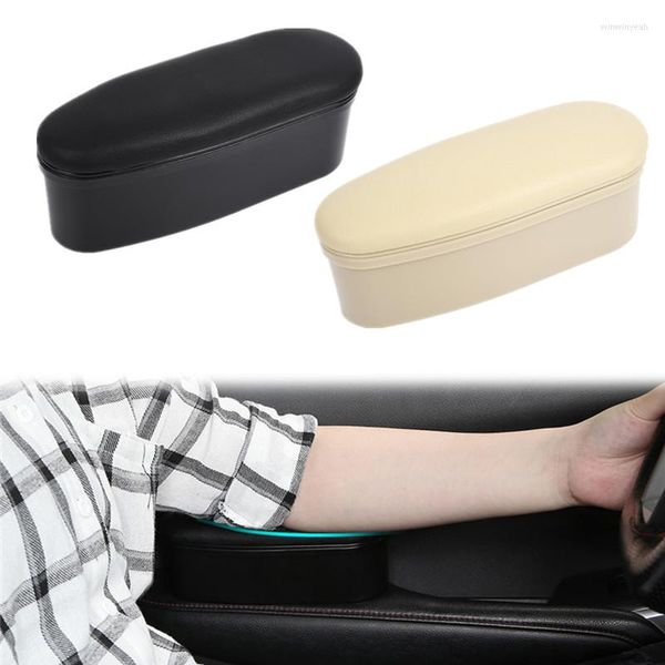 Accessoires intérieurs rangement accoudoirs fonctionnels porte de voiture en cuir bras ergonomique Support de coude pièces automobiles coussin de rehaussement