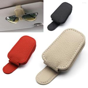 Accessoires d'intérieur Porte-lunettes de soleil pour voiture | Clip cintre lunettes support pare-soleil billet carte