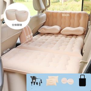 Interieur accessoires reisbed lucht matras auto opblaasbare opvouwbare dubbele kussen achterstoel bank slapen buiten kamperen