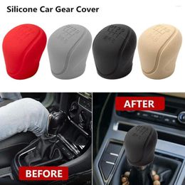 Interieur accessoires Universele auto Siliconen tandwiel Knop Knop Cover Sleeve Non-Slip Grip Hendle Beschermende deksels