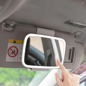 Accessoires intérieurs Pare-soleil de voiture universel pare-soleil boîtier de panneau miroir de courtoisie maquillage pare-soleil automatique avec écran tactile à lumière LED