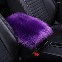 Accesorios interiores, reposabrazos de coche de felpa de piel cálida, cojín para Honda Civic Accord Jazz Fit CRV XRV Nissan x-trail Juke Qashqai
