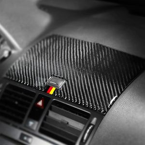 Pegatina Interior de fibra de carbono para coche, Panel de navegación para coche, cubierta embellecedora para Mercedes W204 Clase C 2007-2010, accesorios para automóviles 262B