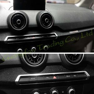 Panneau de commande central intérieur poignée de porte 3D 5D en fibre de carbone autocollants autocollants voiture-style couverture pièces produits accessoires pour Aud291t