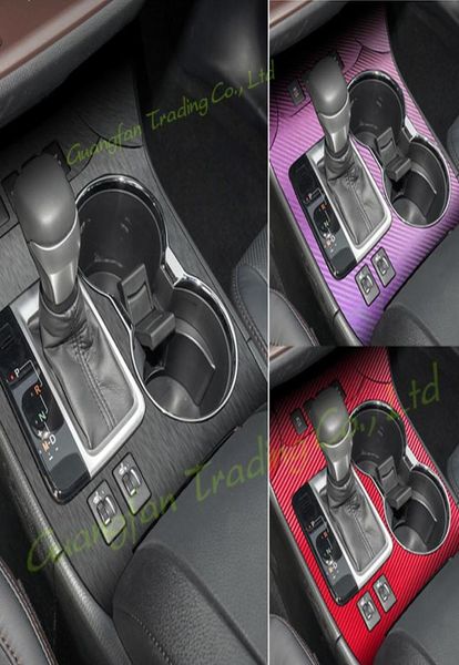 Panel de control central interior Manija de puerta 3D 5D Pegatinas de fibra de carbono Calcomanías Carstyling Cubierta Piezas Productos Accesorios para Toy3022388