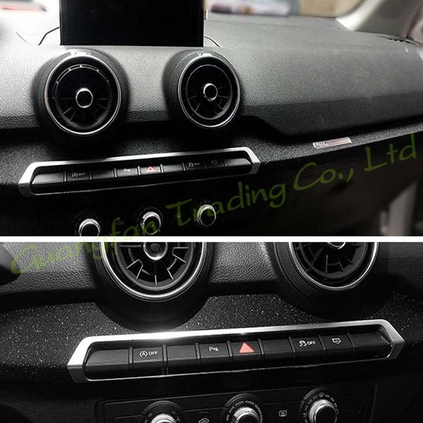 Panel de control central interior Manija de la puerta 3D 5D Pegatinas de fibra de carbono Calcomanías Cubierta de estilo de automóvil Piezas Productos Accesorios para Aud242T