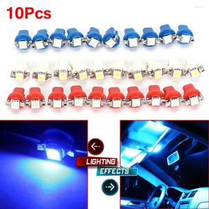 Decoraciones interiores 10 unids B8.3D 1SMD Luz LED para tablero de instrumentos Grupo de instrumentos Bombilla de coche Panel indicador lateral