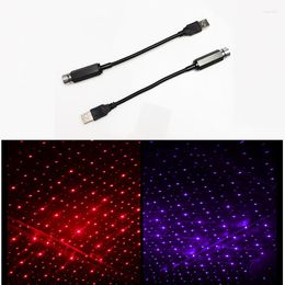 Decoraciones interiores 1PC Mini LED Car Roof Star Night Lights Proyector de luz para 2 3 5 6 CX5 CX7 CX9 Atenza Axela