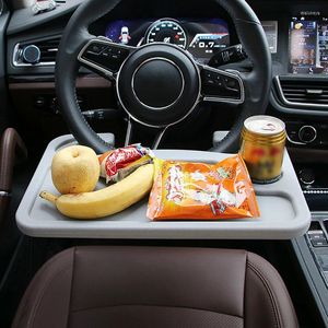 Décorations intérieures 1pcs Universal Car Van Siège arrière Direction Ordinateur portable Chaise de bureau Table à manger Roue Auto Accessoires