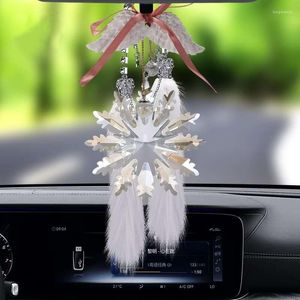 Décorations intérieures 2022 Crystal Snowflake Hight End Gift Car Decoration Reaview Mirror Mirror Pendant suspension