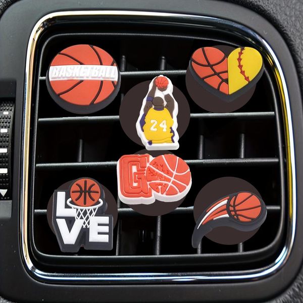 Décorations intérieures Park de basket-ball 10 dessins animés Air Vent Clip Clips de sortie par revitateur pour la maison de bureau de bureau Drop Livraison Otin7