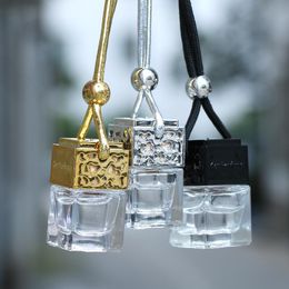 Interieur decoraties auto luchtverfrisser geur parfum fles ornament essentiële olie diffuser geur hangende lege accessoireinterior
