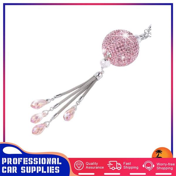 Décorations d'intérieur Pendentif en cristal de voiture A5 Strass Unique Roman Teardrop Hand-set Diamond Ball Pendentifs Rétroviseur DecorationInter