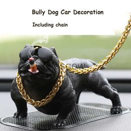 Décorations intérieures voiture tableau de bord ornement Bully Pitbull chien poupée Auto intérieur accessoires ornements mignon noël cadeau créatif décor à la maison x0718