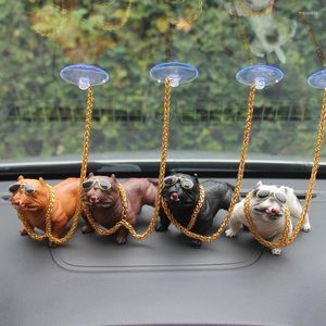Décorations intérieures voiture tableau de bord ornement Bully Pitbull chien poupée Auto décoration accessoires ornements noël cadeau maison créative