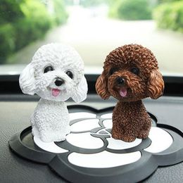 Interieur decoraties auto dashboard ornamenten speelgoed mooie wobble schudden hoofden poppen decor bobblehead dog knikken puppy speelgoed auto decoratie