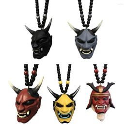 Interieur decoraties auto spook hanger Japans oni hannya masker decoratie achteruitzicht spiegel charm