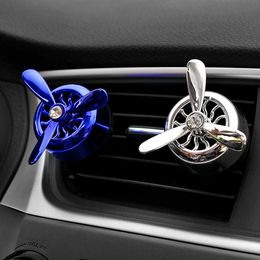 Decoraciones interiores Ornamento del coche ABS Force 3 Propeller Aroma Perfume Difusor Automóviles Decoración Respiraderos Salida Fragancia Clip Ambientador 0209