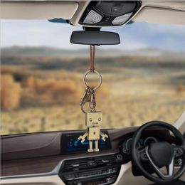 Interieur Decoraties Auto hanger Creatieve robot ornamenten Charms achteruitkijk spiegel decoratie hangende auto decor auto's accessoires vrienden vrienden