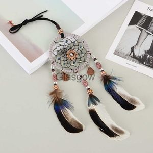 Décorations intérieures Voiture Pendentif À La Main Dream Catcher Plume Suspendu Voiture Rétroviseur Ornement Auto Décoration Accessoires x0718