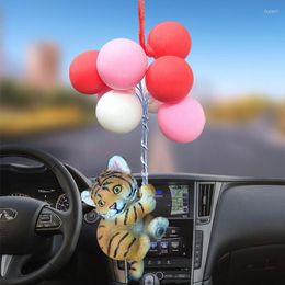 Décorations intérieures Pendentif de voiture Panda Rose Ballon Rétroviseur Décoration Cadeaux Accessoires Suspendus Voitures Ornements Charme Automobil B2N5