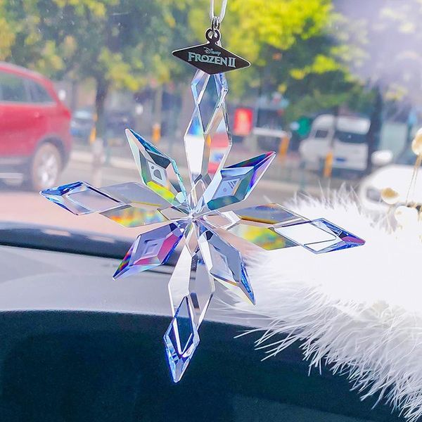 Décorations intérieures Pendentif de voiture Haut de gamme Cristal de neige Accessoires créatifs Fournitures Rétroviseur Ornements Magnifiques