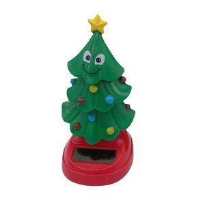 Interieur decoraties auto zonne -bewegend hoofd schuddend dansend kerstboom voor en home decoratie kinderen speelgoed cadeau auto ornamentinterieur decor