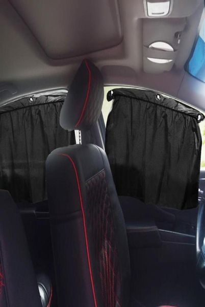 Décorations intérieures Couvercle de fenêtre de voiture Protection du soleil Shade Sided Auto Sunshade Aspiration Curtain Antiuv Drape Valance Privacy 2001336