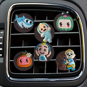 Interieurdecoraties Cocoa Meloen Cartoon Auto Air Vent Clip Outlet per conditioner Clips voor kantoor Home Reserveer drop levering oturw