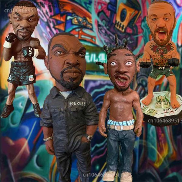 Décorations d'intérieur Conor Tyson Résine Figure Pop Rappeur Célèbre Personnage Sculpture Jardin Hip Hop Guy Statue De Bureau Collection Modèle Décor À La Maison T230720