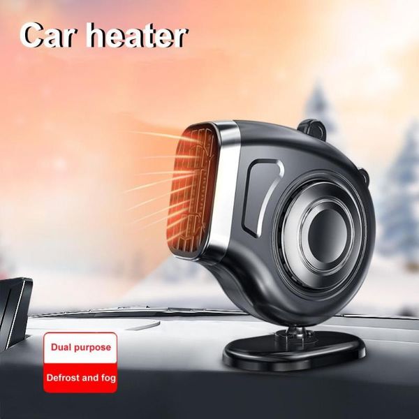 Décorations d'intérieur Mini chauffage électrique pratique pour pare-brise de voiture Facile à utiliser Double dégivreur à économie d'énergie Dégivrage à neige portable pour voitureI