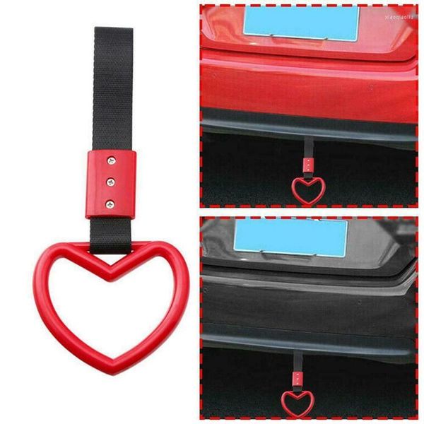 Decoraciones interiores Cadena de puesta a tierra del coche en forma de amor lindo Tira antiestática Cinturón electrostático de metal Prevenir accidentes Advertencia reflectante