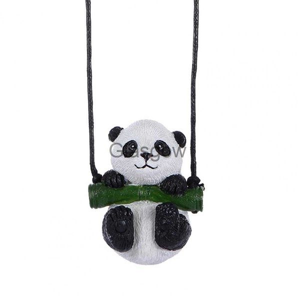 Le decorazioni interne decorano gli accessori per auto non abrasivi del pendente dell'oscillazione del panda del ramo dell'automobile x0718