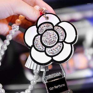 Décorations intérieures diamant pendentif rétroviseur décoration pour voiture trucs décor Bling accessoires femme