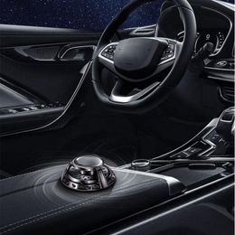 Decorações interiores para carro ambientador luz-sensível rotativo console central automóvel difusor sólido mais vendido access257m