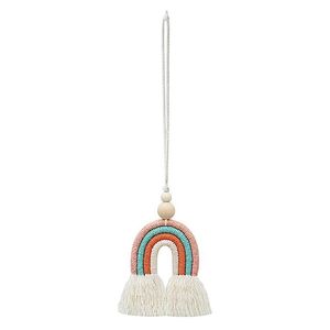 Interieur Decoraties Home Decor Nordic Stijl Hanger Draagbare Geweven Accessoires Achteruitkijkspiegel Gift Regenboog Auto Opknoping Ornament304a