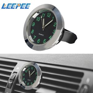Interieur Decorations Leepee Car Clock Air Vent Clip Watch Mini Ornamenten voor Auto Woondecoratie Auto-Styling Quartz Mechanica