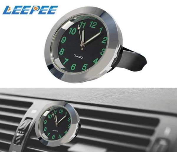 Decoraciones de interiores Reloj de automóvil Ventilador de aire Mini adornos para la decoración del hogar Auto Carstyling Quartz Mechanics2946094