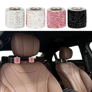 Décorations d'intérieur Pièce Moulures Siège De Voiture Appui-Tête Collier Décor Tige Diamant Anneau Bling Glacé Cristal Ornement Car-stylingInterior